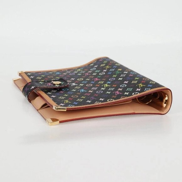 LOUIS VUITTON Multicolor Agenda GM Day Planner Cover Black R20893 Auth 135956V - Picture 8 of 16